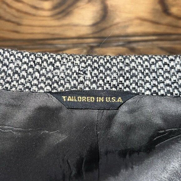 Vintage Austin Reed Mens Blazer Sport Coat Two Button Casual‎ Jacket 42L Tweed - Picture 11 of 12